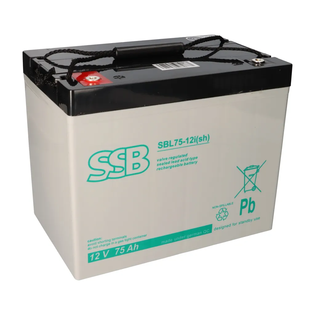 Batterie 12V 75Ah SSB SBL 75-12i pour éviter les coupures de courant