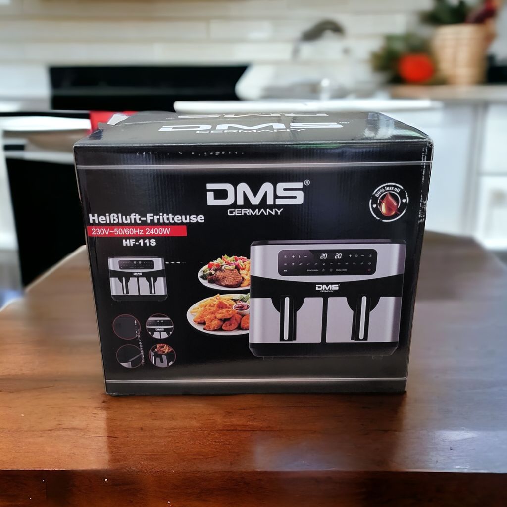 DMS 11L Doppel-Heißluftfritteuse Fritteuse Doppelkammer Produktbild 
