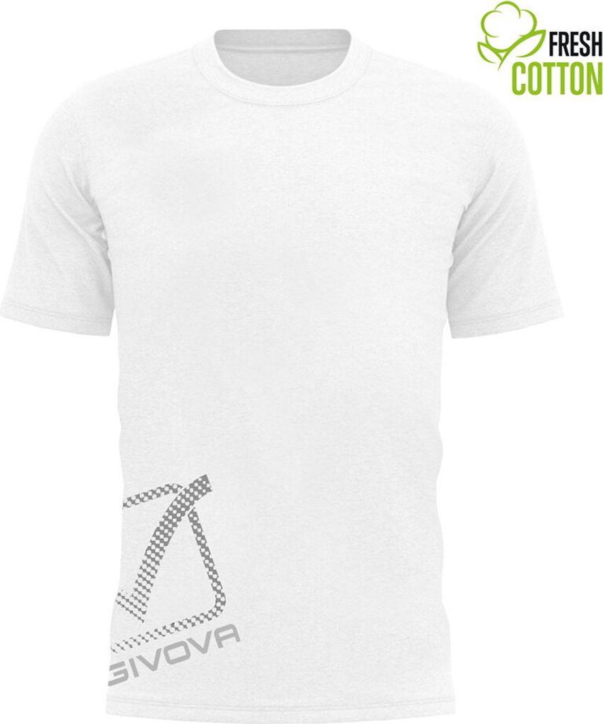 Baumwoll-T-Shirt Givova Reflektierendes Weiß