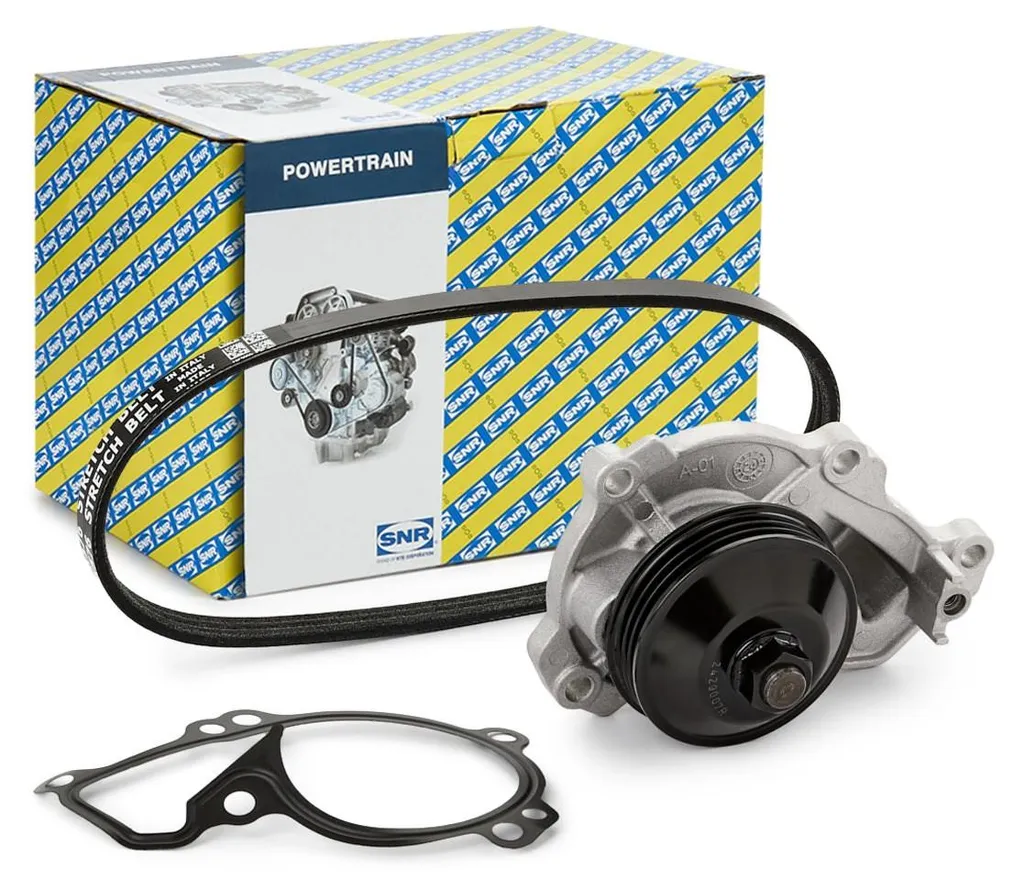 SNR KAP859.471 Pompe à eau et kit courroie pour Peugeot 2008 et 308 SW