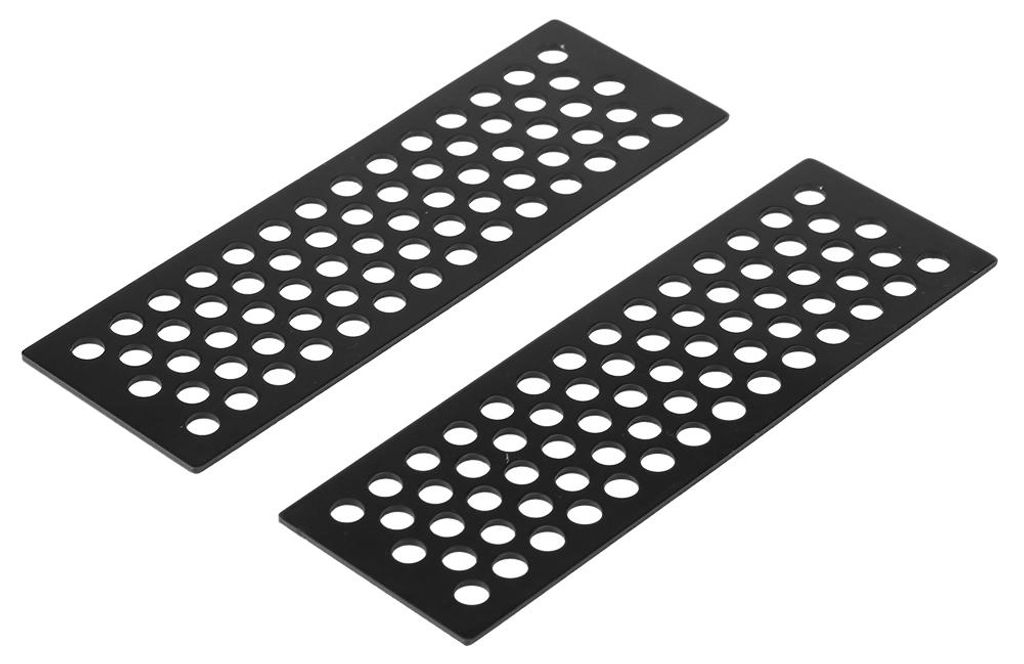 2 teile/satz Aluminium Sand Leitern Recovery Board Rampe Werkzeug für 1/10 RC Crawler (Schwarz)
