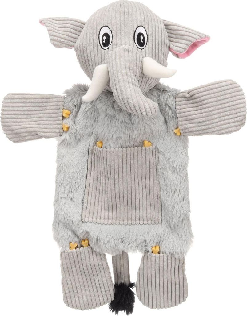 Flamingo Hundespielzeug Hida Elefant Flach grau