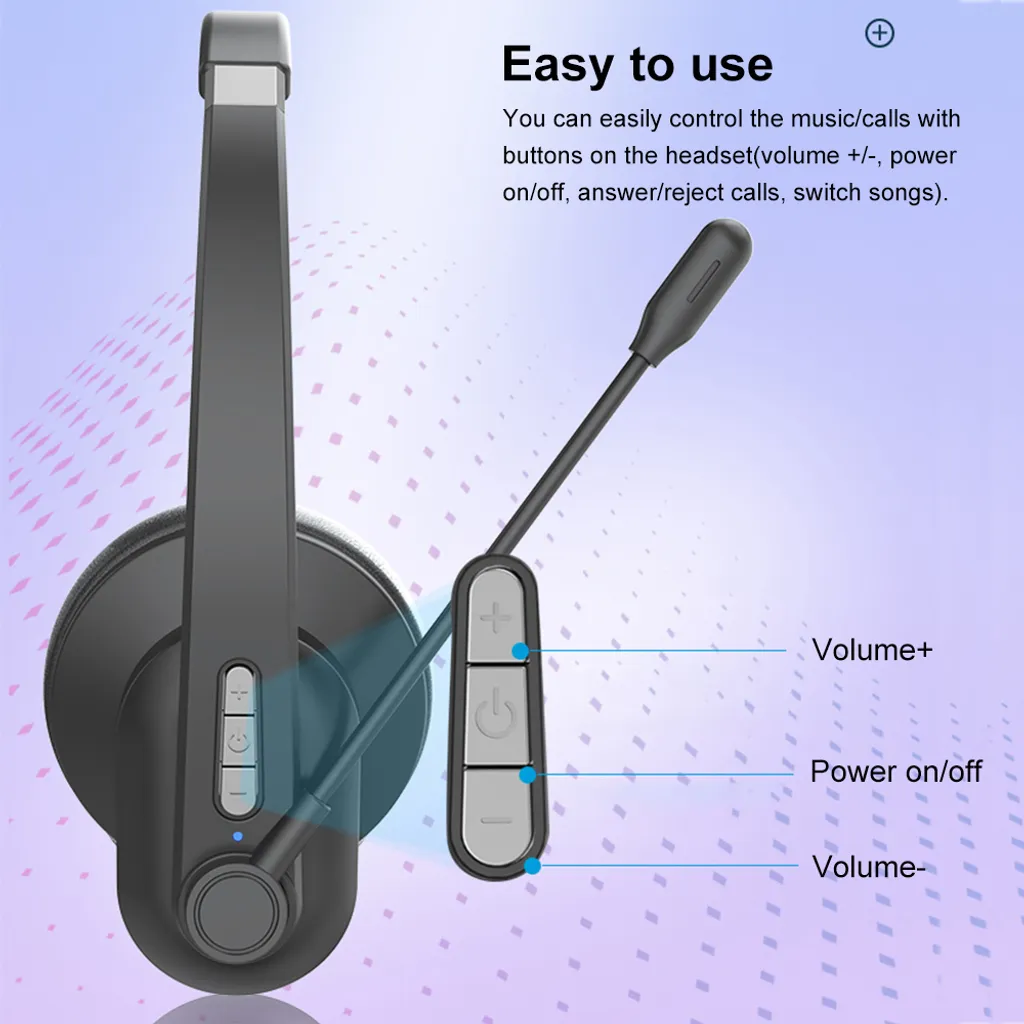 Fini les Bruits Ambiants : Casque Bluetooth avec Micro pour Appel Clair - 6