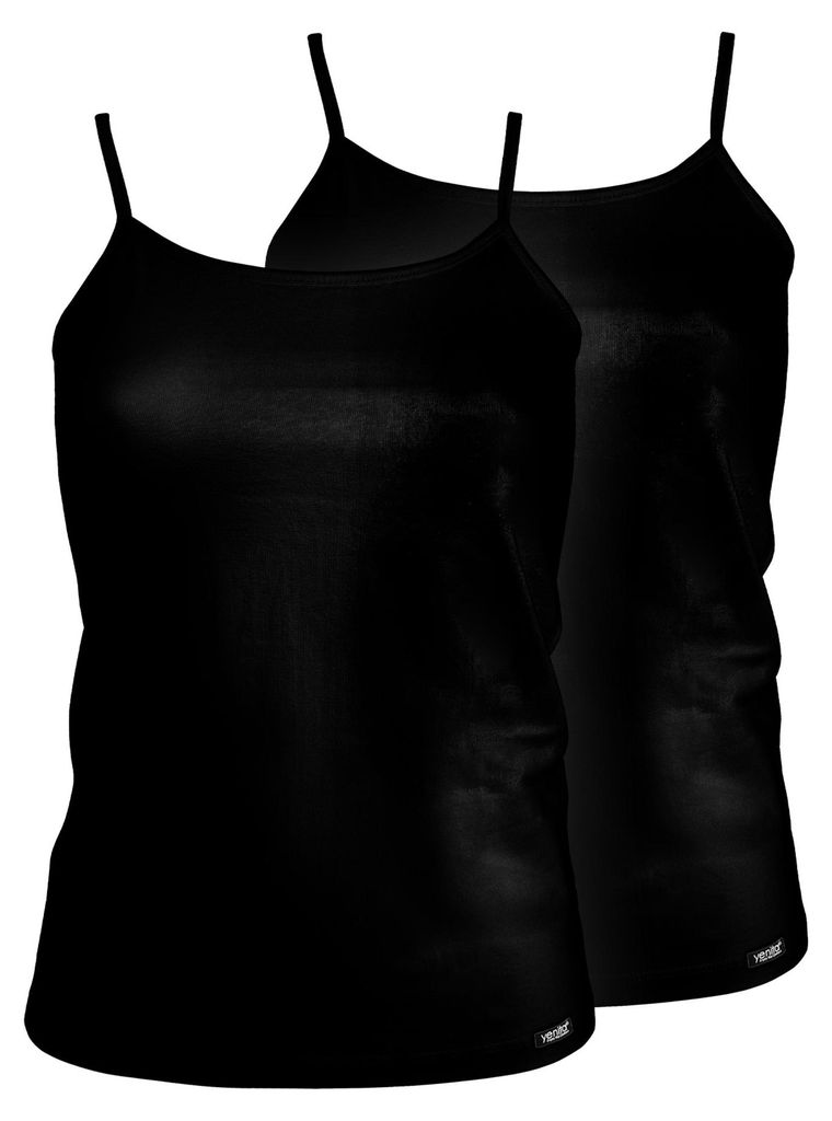 Yenita® Spaghetti Top (2er Set) Modern-Collection L schwarz Produktbild 