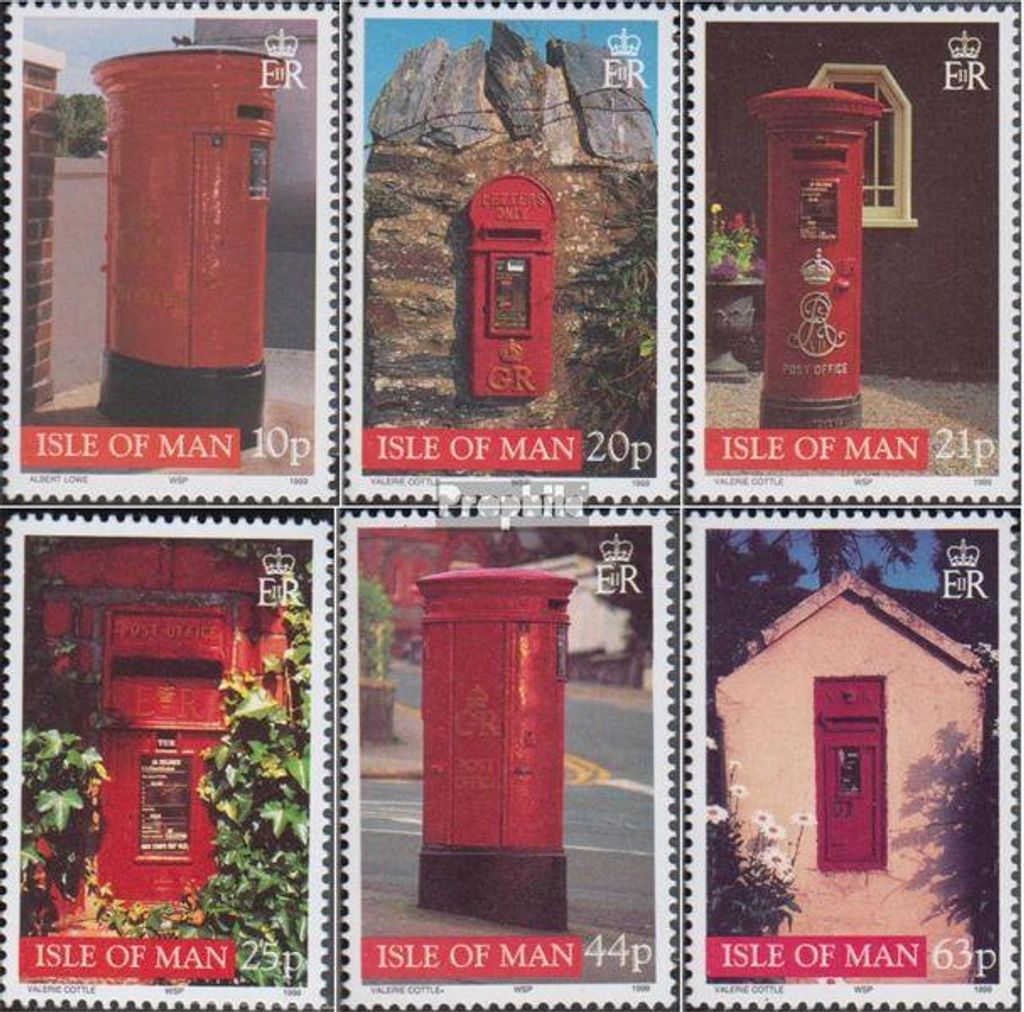 Briefmarken GB - Isle of Man 1999 Mi 801-806 gestempelt Briefkästen