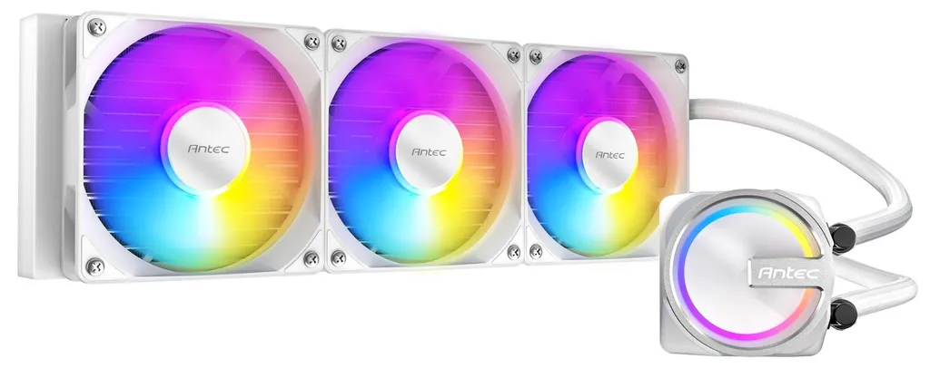 Watercooling 360mm Antec Skeleton Blanc pour PC Gaming Haute Performance