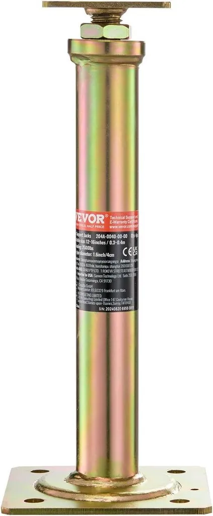 Vérin de Sol Réglable en Acier - Hauteur 29-40 cm - Pack de 4 Unités - 10