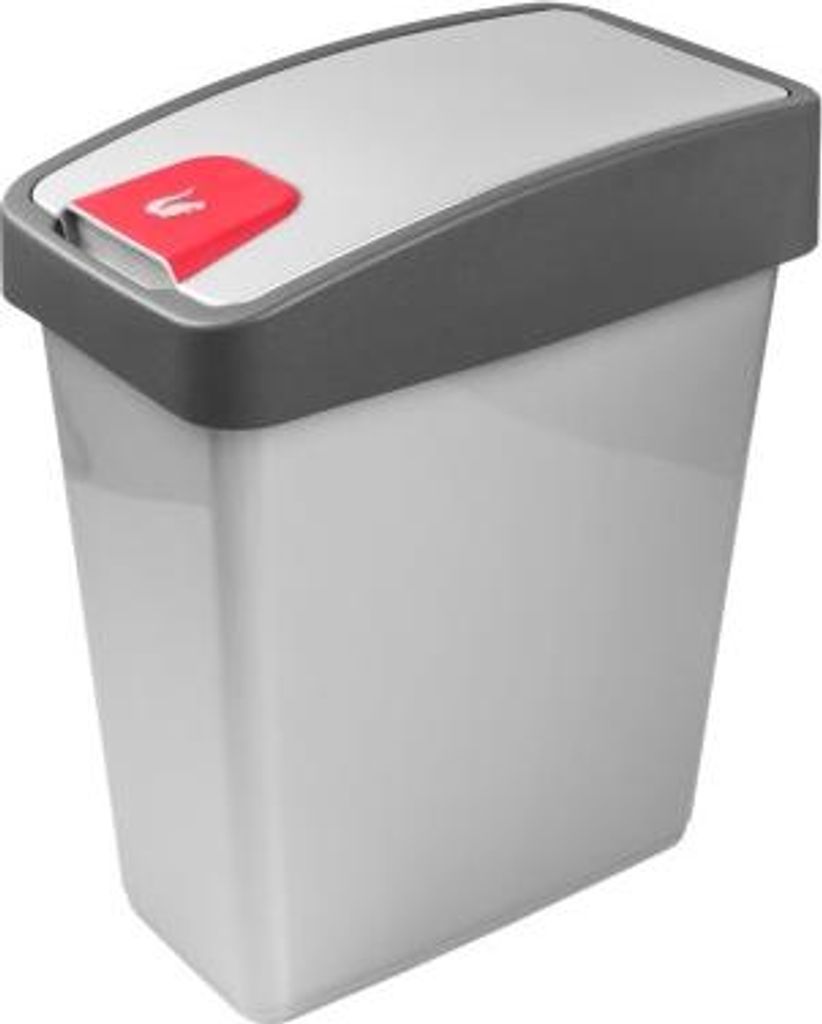 keeeper Abfalleimer "magne", 25 Liter, silber / grau Produktbild 