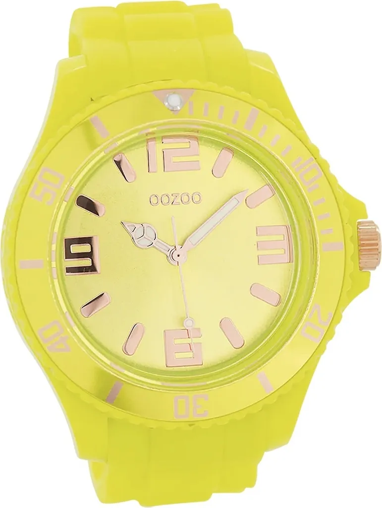 Montre Oozoo Jaune D2UOC5033A Anti-Irritation - Silicone Doux et Mat
