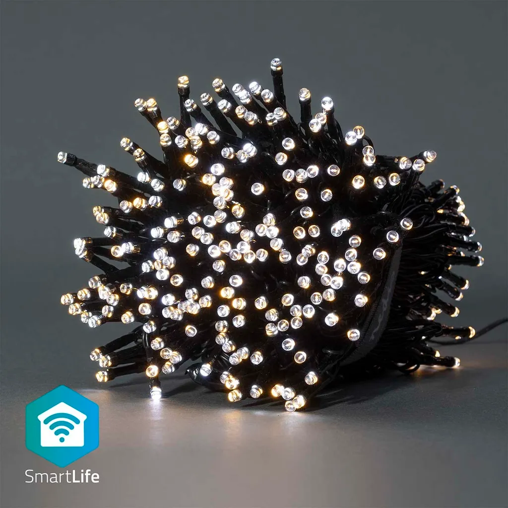 Luci Albero Natale Smart 20m 400 LED Wi-Fi - Bianco Dinamico Caldo Freddo