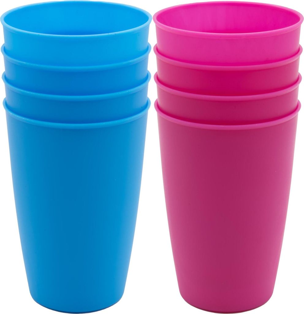 8x Campingbecher Trinkbecher Becher Picknickgeschirr Reisebecher Kunststoff Set