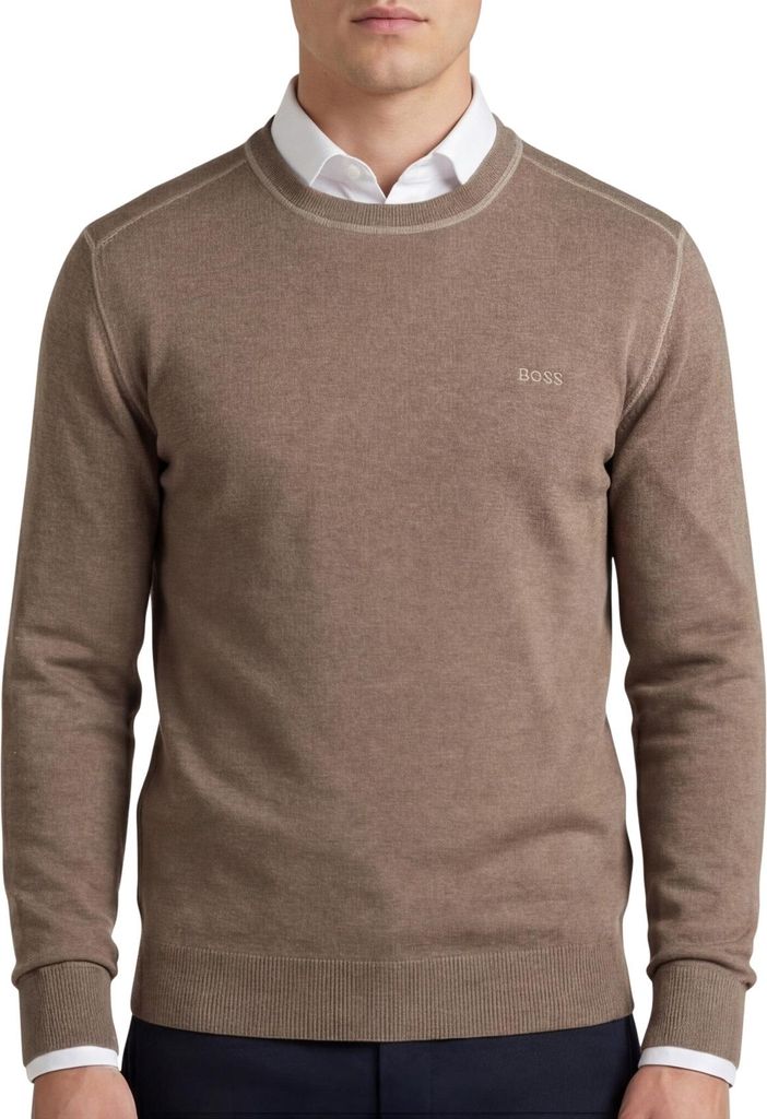 Boss Orange Estafo Pullover Braun 100% Wolle