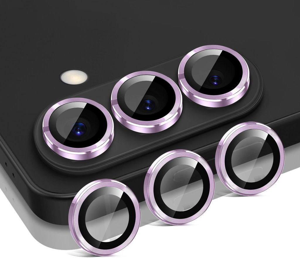 Kamera Linsenschutz Glas Set für Samsung Galaxy S26 Schutzglas Camera Linse Panzerfolie 9H Helles Violett
