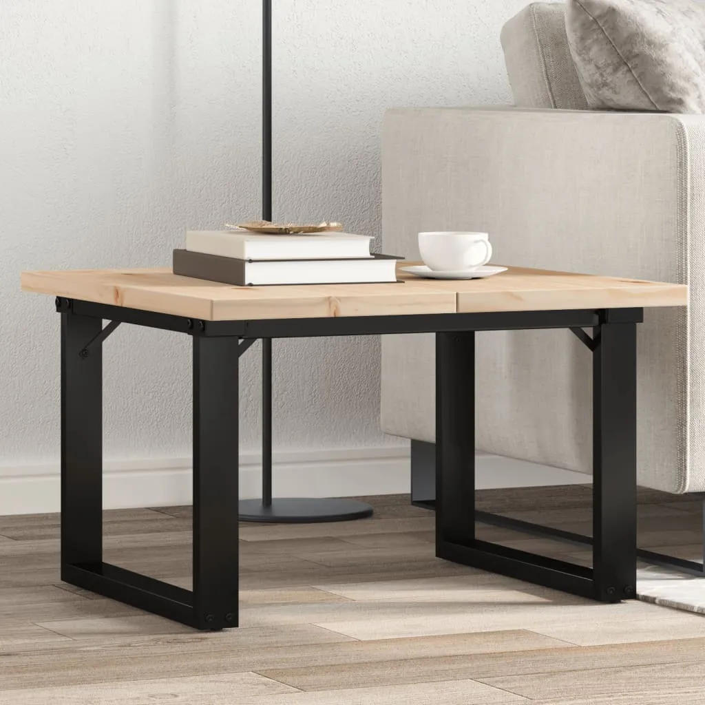 Maison Exclusive Tavolino 70x70cm Pino Massiccio Acciaio Telaio O