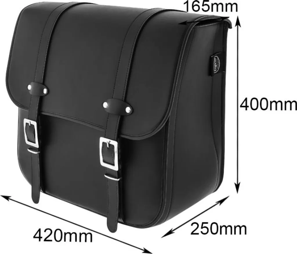 Sacoche de selle Amarillo 36L pour Chopper et Custom - Modèle CB2999 - 3