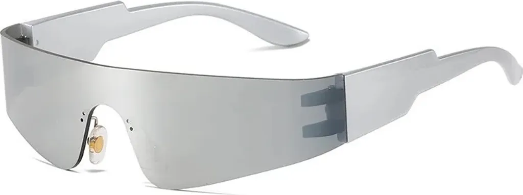 Lunettes de soleil Steampunk rondes noires et grises pour look vintage