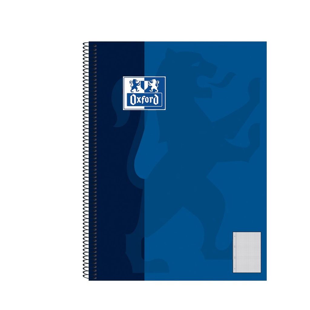Oxford Collegeblock DIN A5+ kariert 80 Blatt Rand links Produktbild 