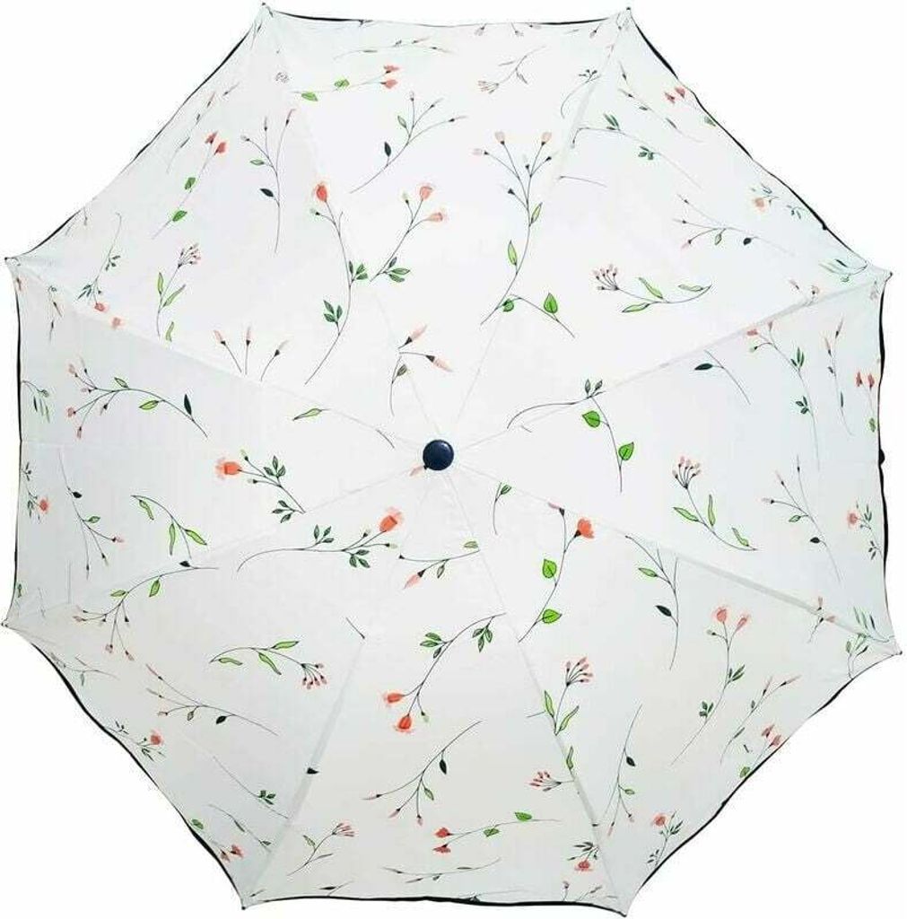 Regenschirm Anti-UV-Taschenschirme Damen Ombrelle Femme Pliant Sommersonnenschutz Dreifacher UV-Schutz Begonia Sonnenschirme Regenschirme für Frauen