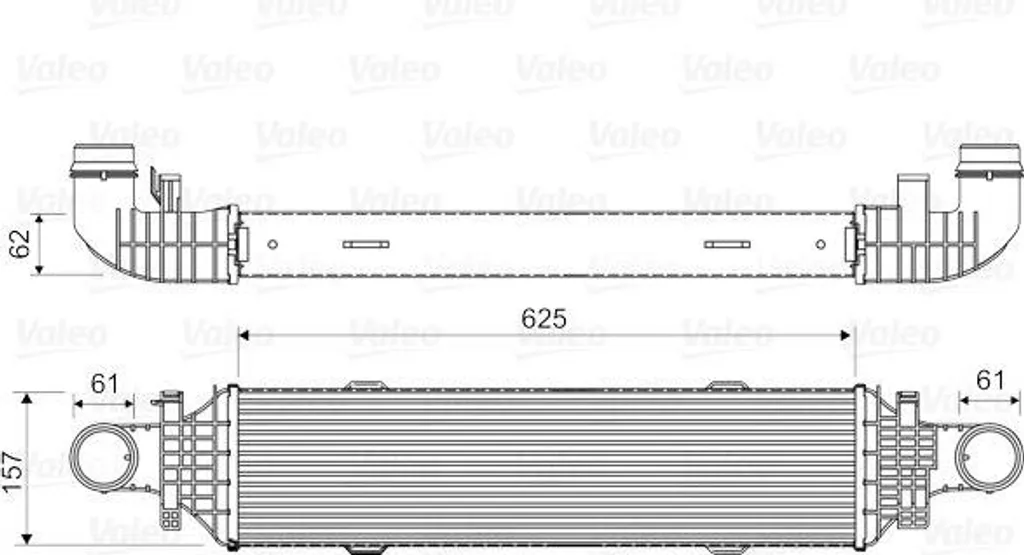 Réparer perte de puissance Mercedes : Intercooler Valeo OE 2045000200