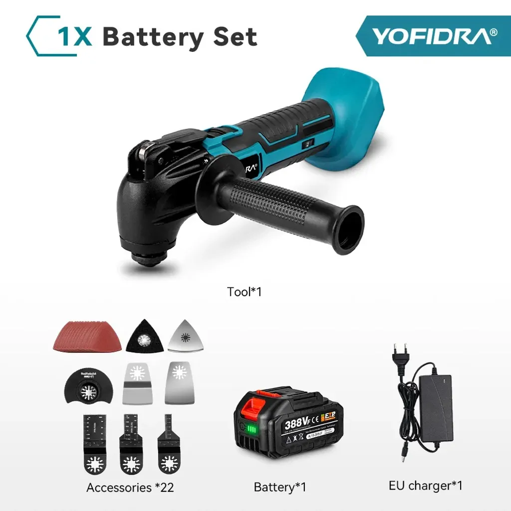 YOFIDRA 200W Multi-Tool Oscillante 388vf | Efficienza e Precisione - 2