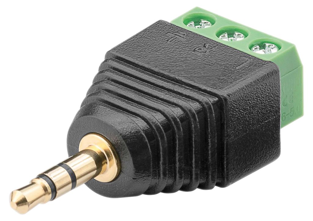 Morsettiera a 3 pin > jack 3,5 mm (3 pin, stereo) - Immagine del prodotto 
