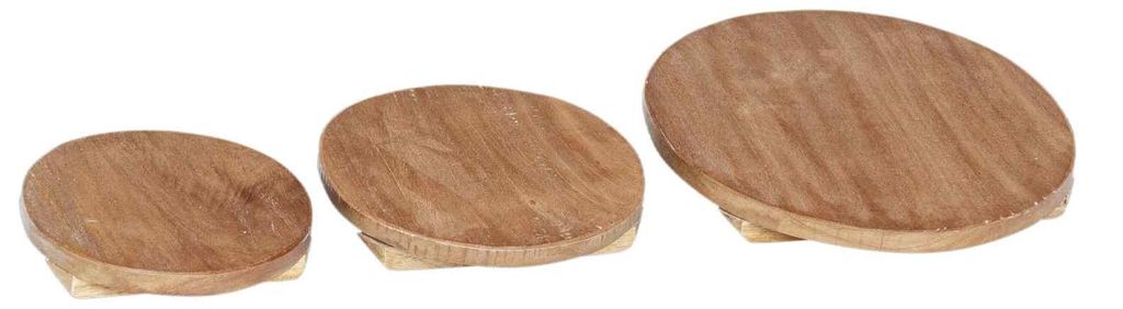 vidaXL Pflanzenhocker 3 pcs Braun Mahagoni Holz