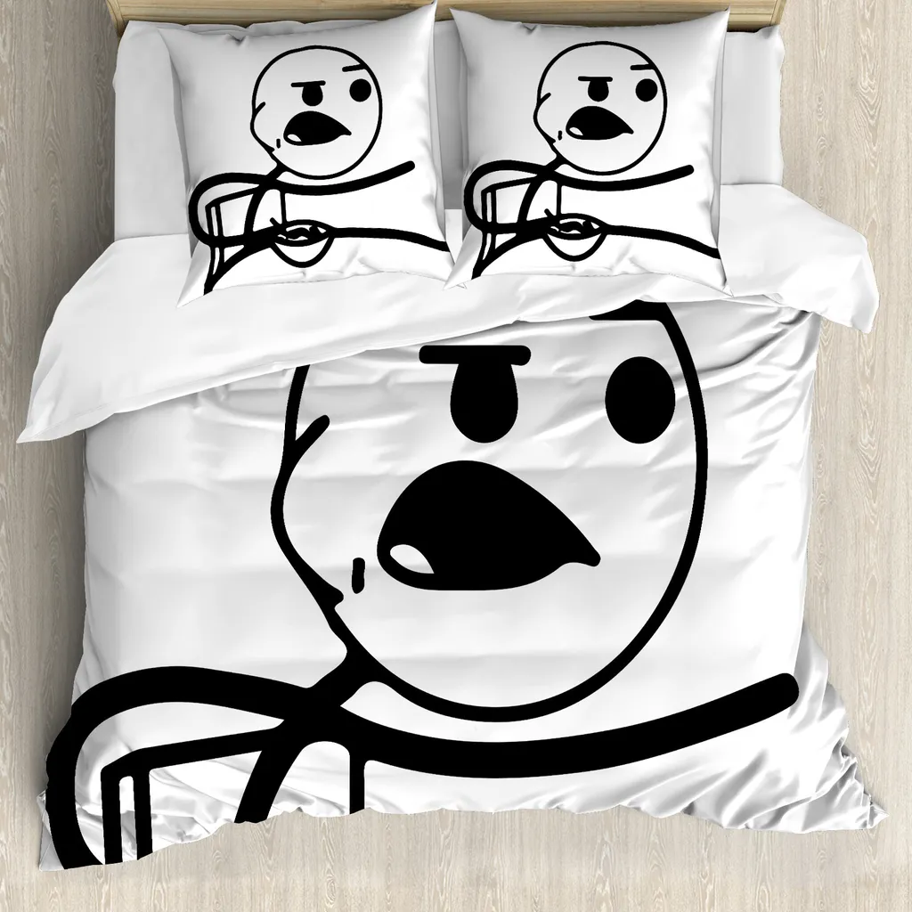 Set Letto ABAKUHAUS Humor Grumpy 200x200 Microfibra Anallergica