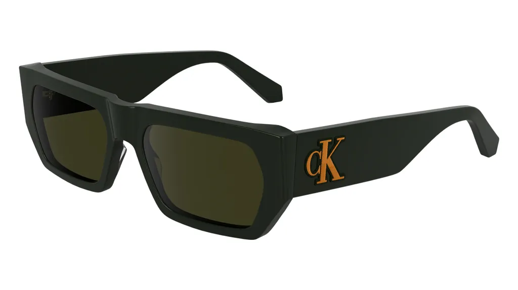 Lunettes de soleil de créateur CKJ24625S Vert Kaki pour Homme et Femme