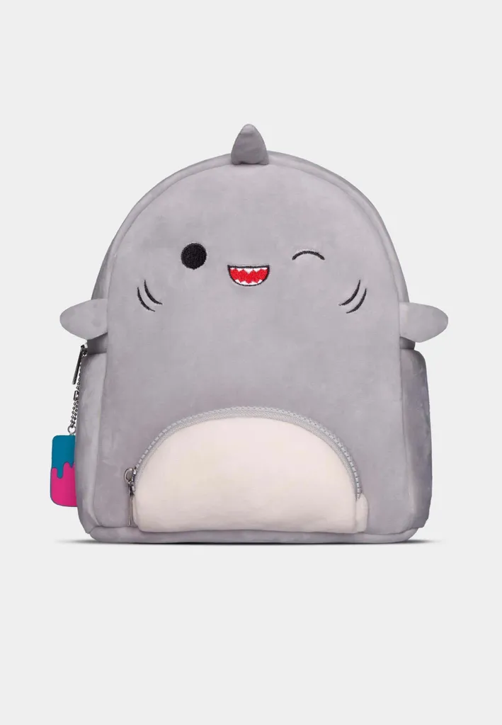 Squishmallows Gordon le Requin : Mini sac à dos en peluche 25cm