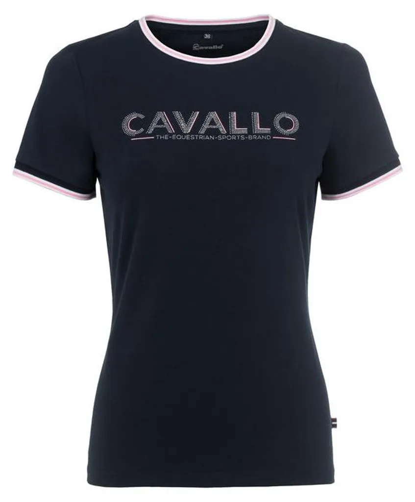 Haut d'équitation Femme Cavallo CAVALBELL Sportswear Bleu Foncé Taille 36