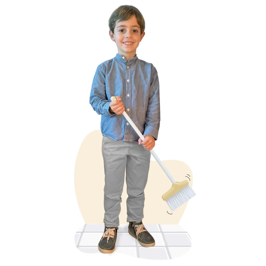 Set d'accessoires de ménage 12 pièces Pipo avec support de rangement