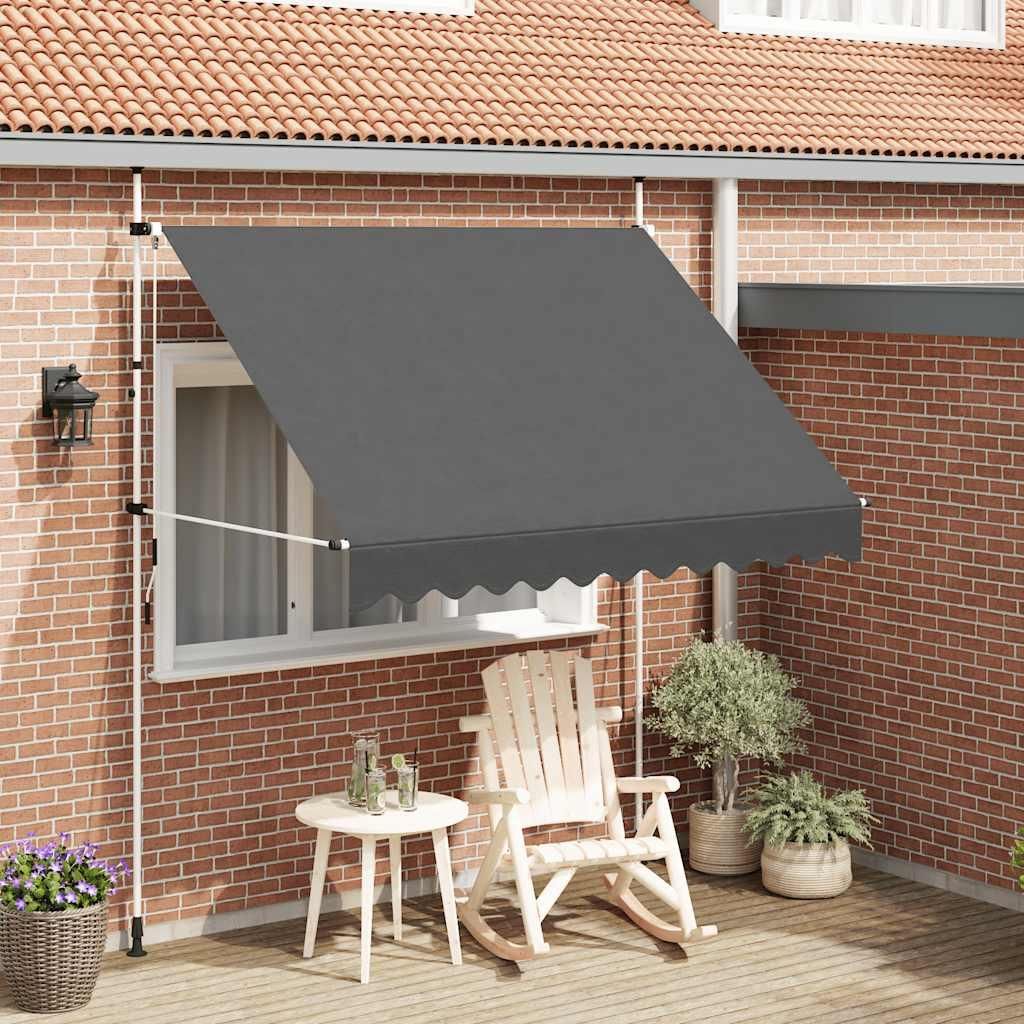 vidaXL Tenda da sole retrattile a comando manuale 250 cm Immagine del prodotto 