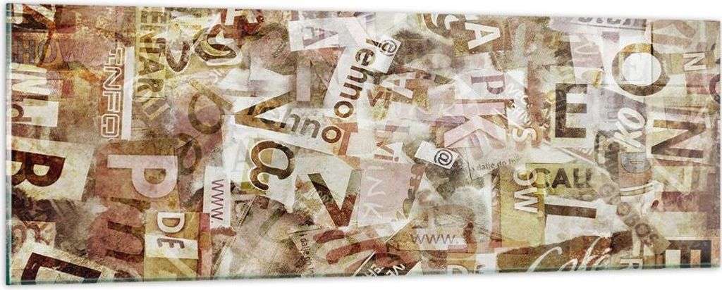 Bilder auf glas - Graffiti modern - 90x30cm - Glasbilder - Wandbilder - Kunstdruck - zum Aufhängen bereit - Wanddekoration aus Glas - Glas Bilder ...