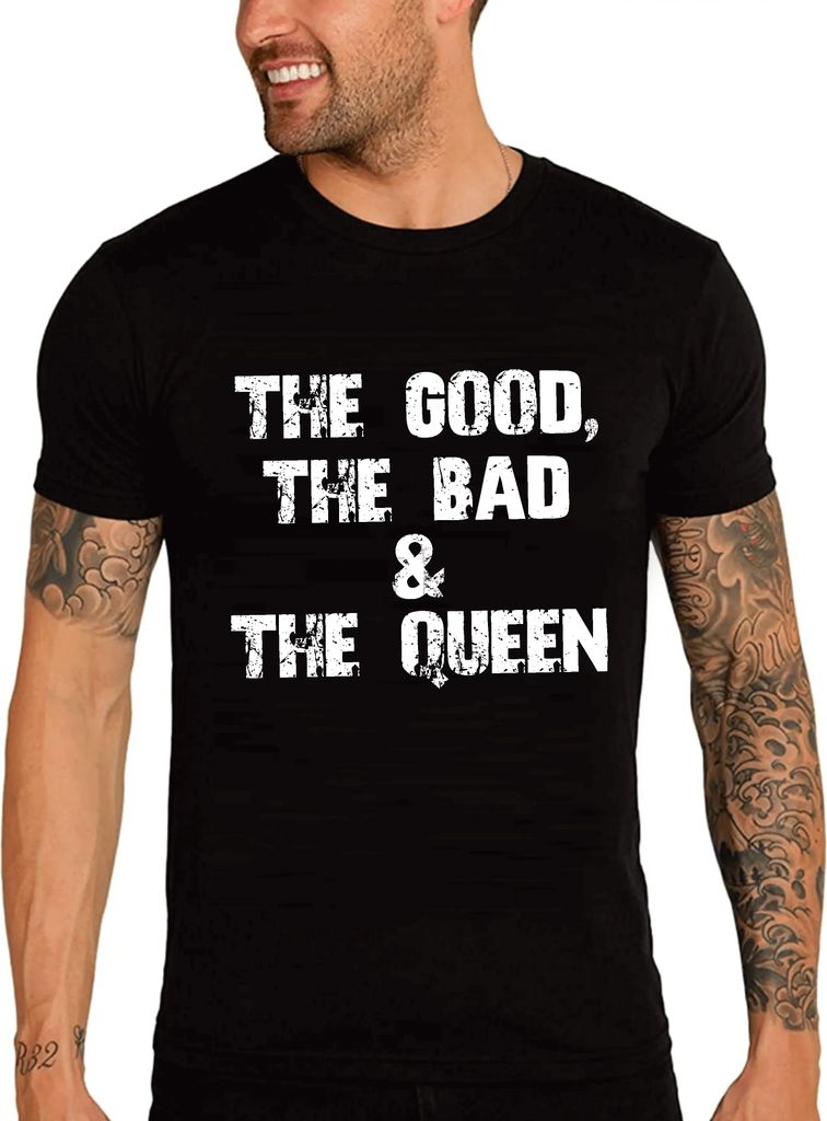 Herren Grafik T-Shirt Der Glibber das Böse und die Königin – The Goo The Bad & The Queen – Öko-Verantwortlich Vintage Jahrgang Kurzarm Lusti...