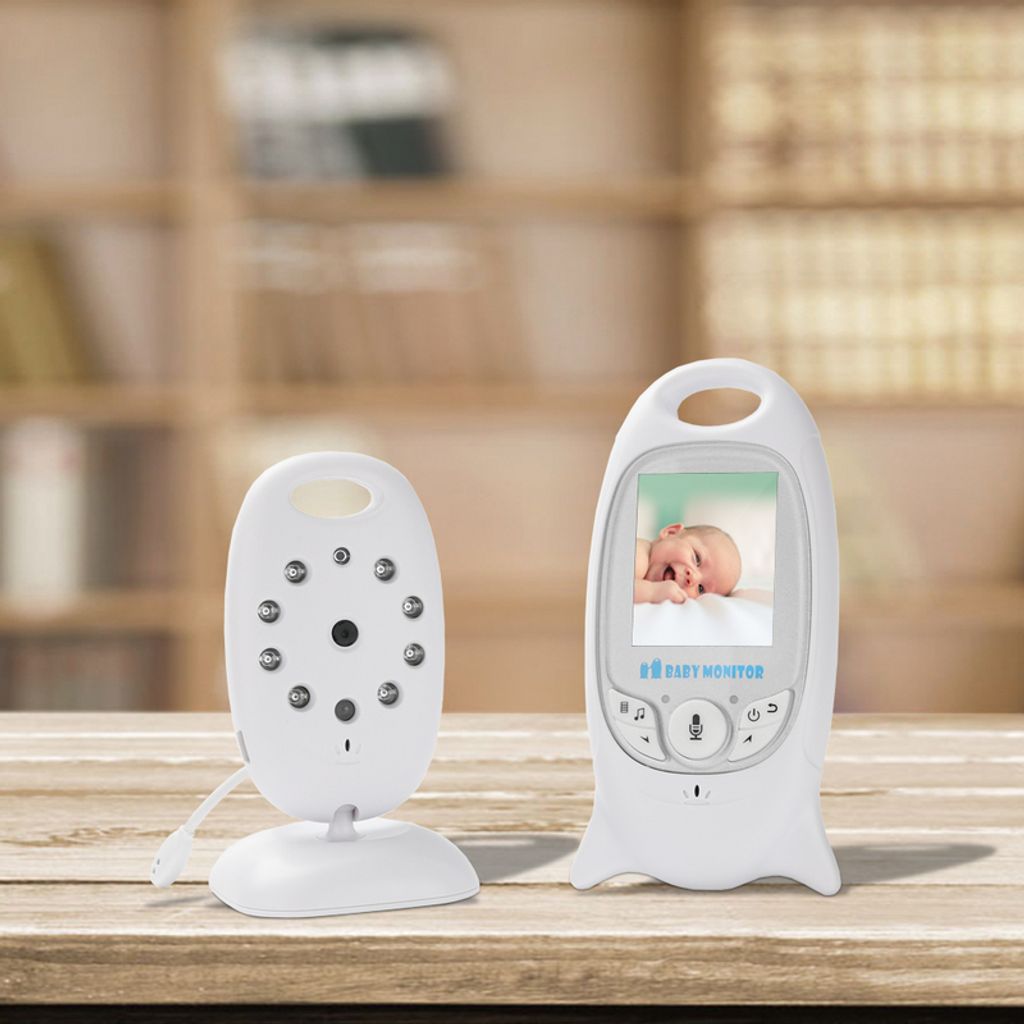 Babyphone 2.4 Zoll Digital Kamera Video Baby Monitor Nachtsicht 2.4GHz Funk LCD 