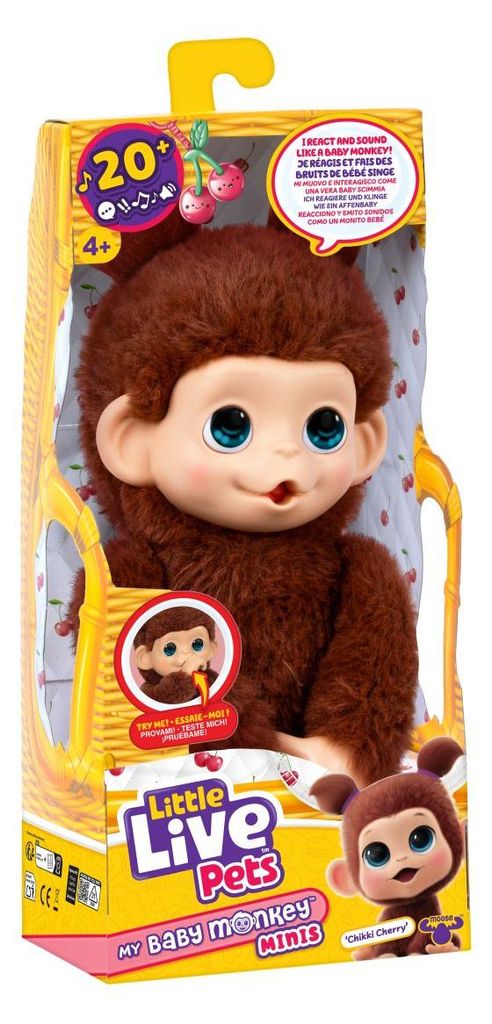 Moose Toys Little Live Pets My Baby Monkey 'Chikki Cherry', Obrázek produktu 