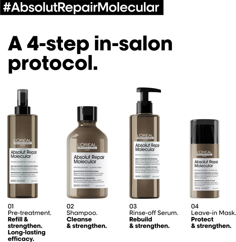 Loreal Serie Expert Absolut Repair Shampooing moléculaire Image du produit 