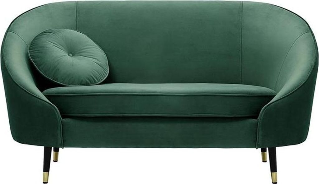 Zweisitzer-Sofa Kooper-Velluto 12-Standard piping-brass