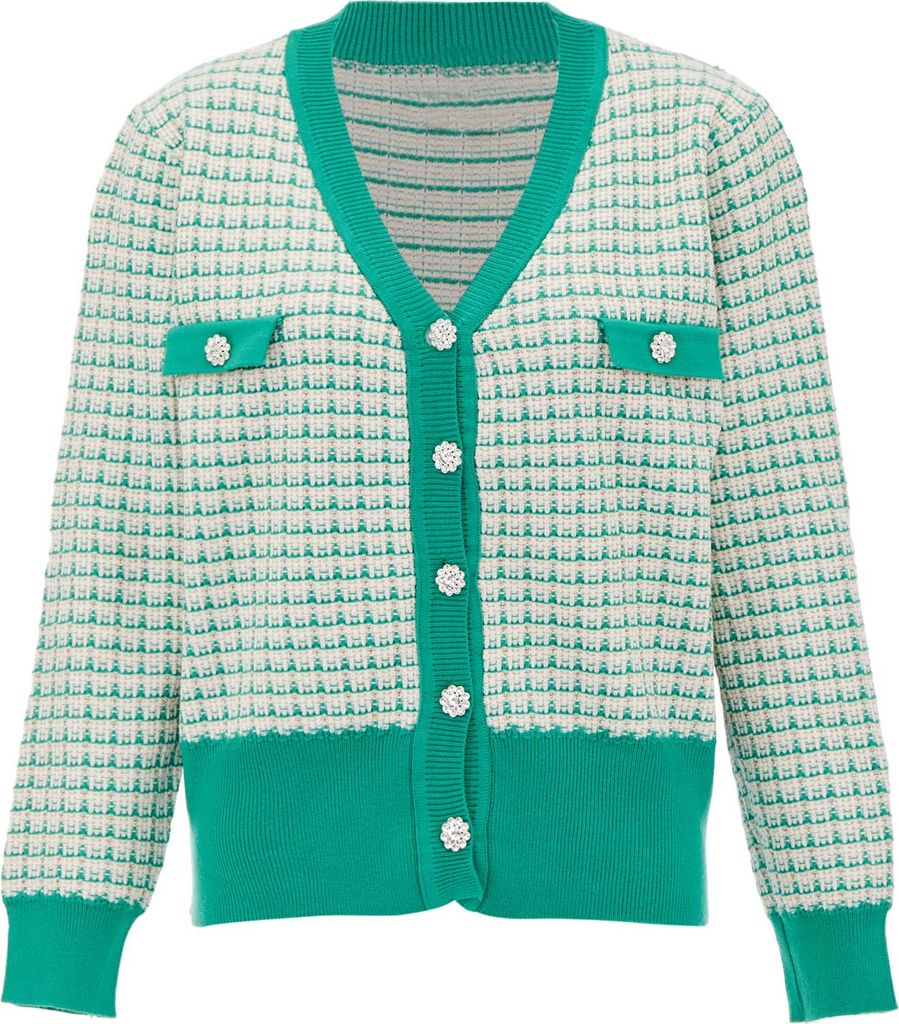 MALUBA Damen Strickjacke - Weiß, XS/S