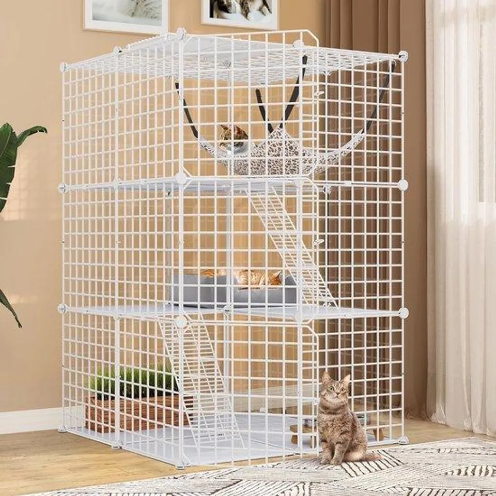 Banc en bois pour chats d'intérieur - Coin détente et observation - 50cm
