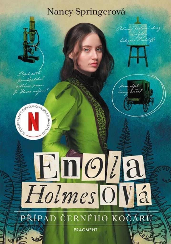Livre jeunesse Enola Holmes Případ černého kočáru par Nancy Springer en stock
