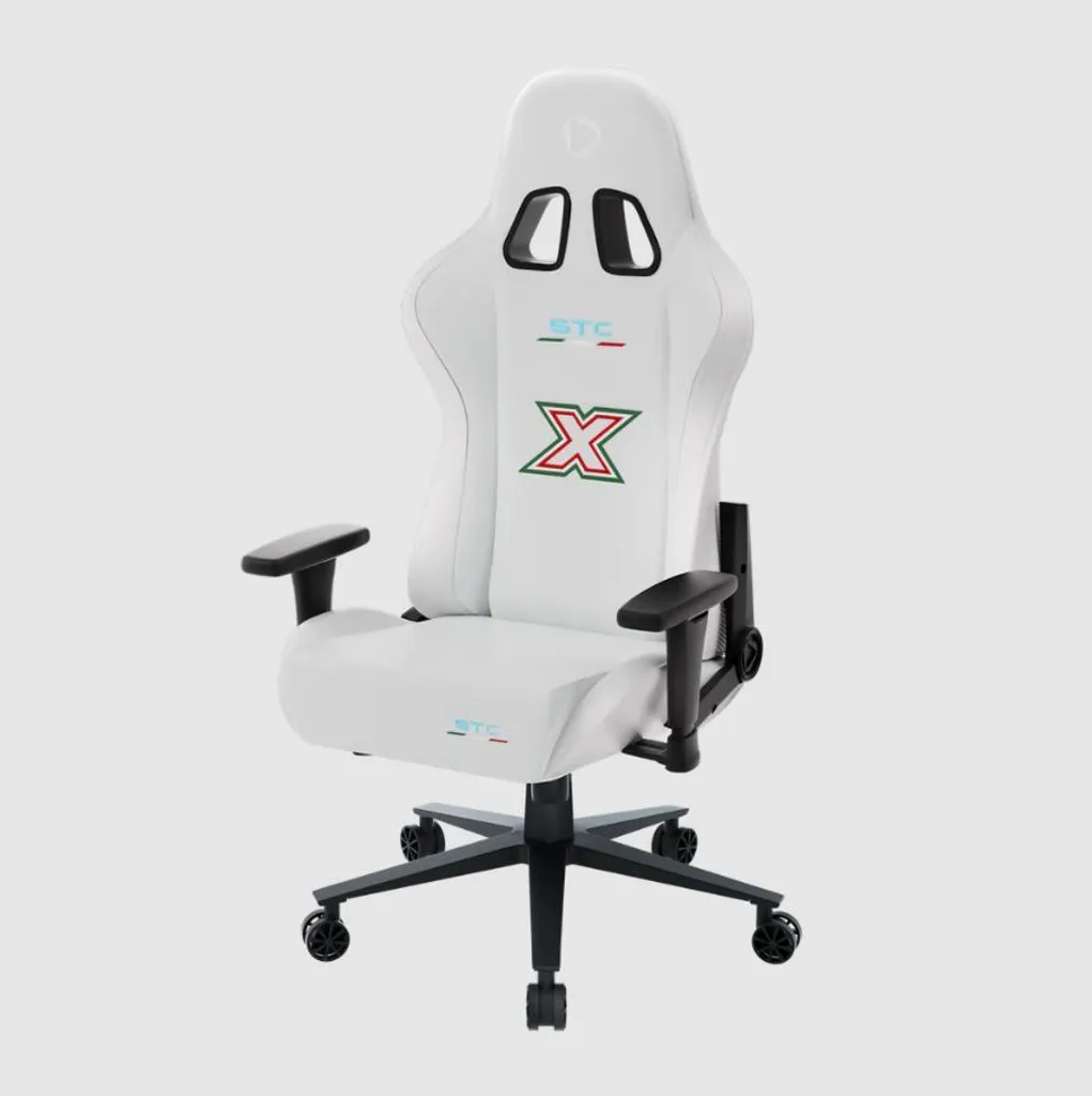 Chaise Gamer Blanche Onex STC X Hardcore Structure Acier Renforcée