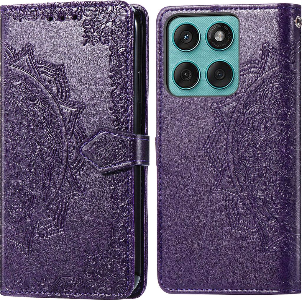 imoshion Mandala Klapphülle Motorola Edge 60 Pro - Violett