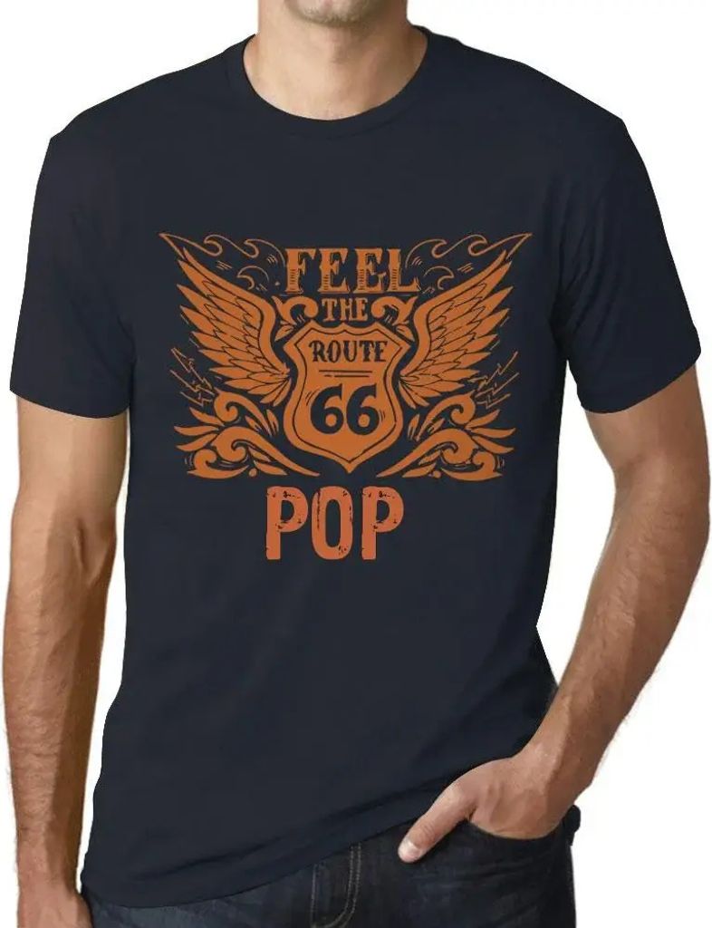 Herren Grafik T-Shirt Spüren Sie den Pop – Feel The Pop – Öko-Verantwortlich Vintage Jahrgang Kurzarm Lustige Druck Geburtstag Geschenk Mann