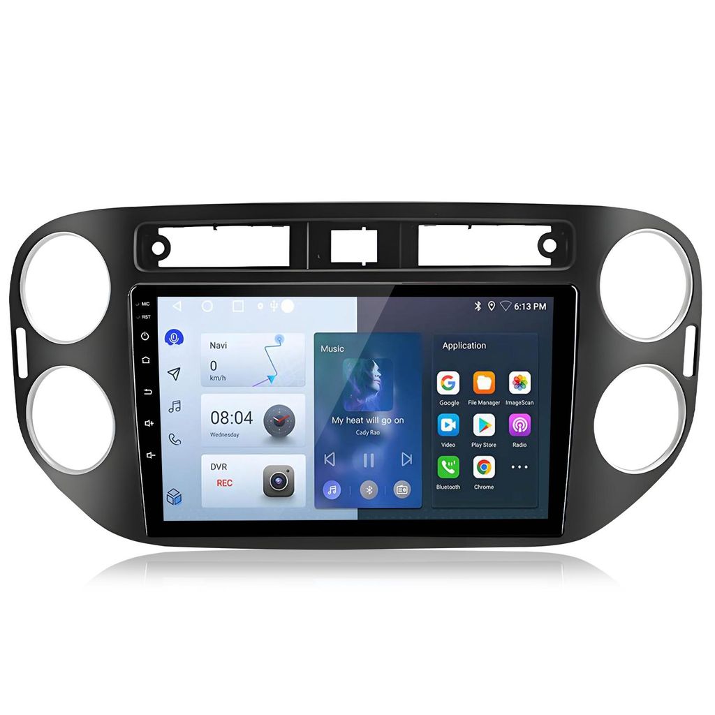 2+64GB Android13 Autoradio CarPlay android auto DAB+GPS Navi für VW Tiguan 5N 1NF 2007-2016 WIFI SWC