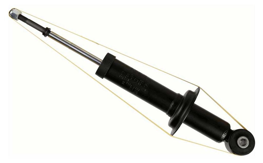 Sachs Stoßdämpfer 317 617 hinten für Mitsubishi Outlander