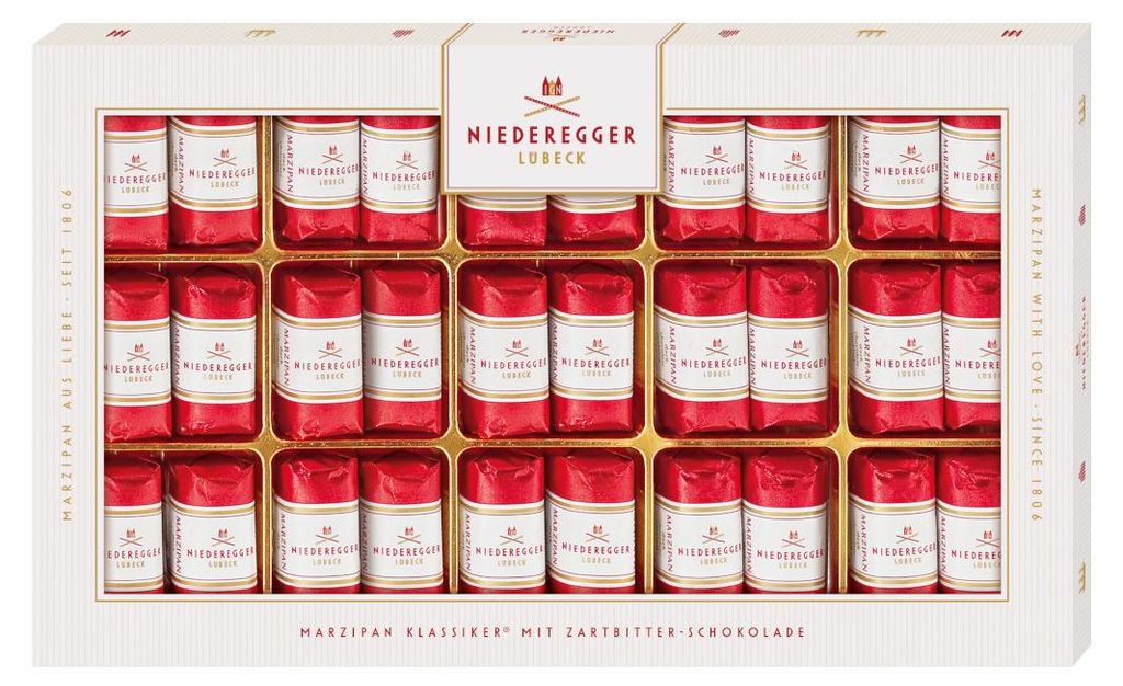Niederegger Marzipanpralinen Klassiker in Zartbitterschokolade 375g
