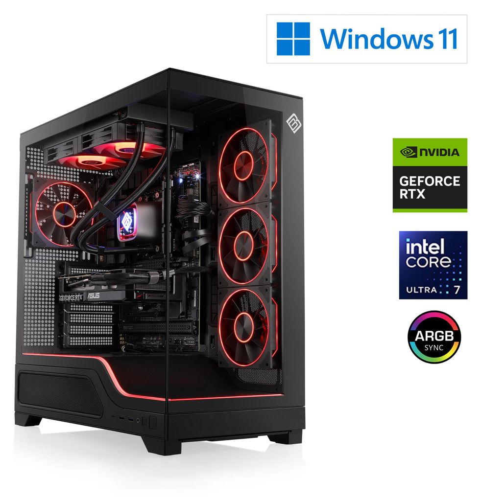 Gaming PC M13540H / Intel Core Ultra 7 265KF, 20x 3900 MHz / NVIDIA RTX5070 / 32 Go DDR5 RAM / M.2 SSD 1000 GB - Windows 11 Home