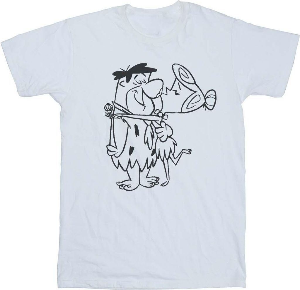 The Flintstones - T-Shirt für Damen BI23212 (S) (Weiß)