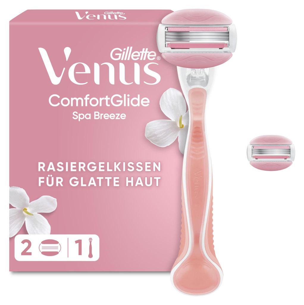 Gillette Venus Comfortglide Spa Breeze Rasierer Damen, Rosa Produktbild 